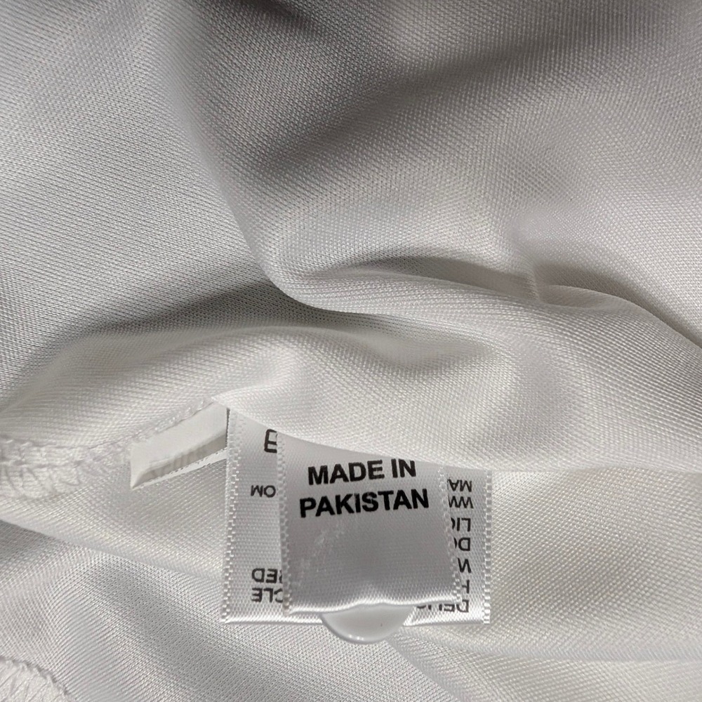 Collars & Co Mens Dress Semi Spread Collar Polo Shirt White Short Sleeve Small - Picture 11 of 13